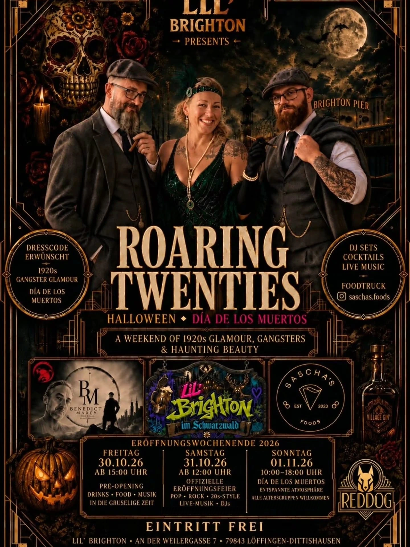 Roaring Twenties flyer for 30 October to 1 November 2026